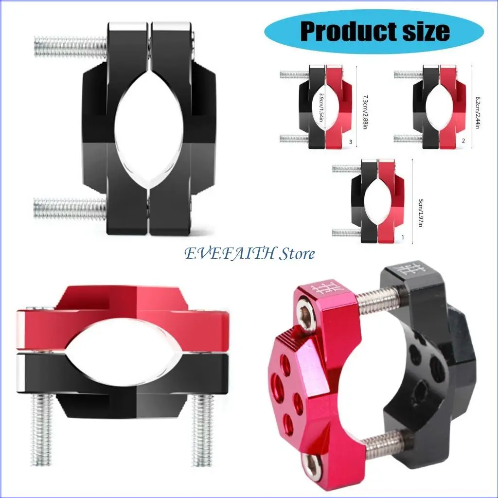 124B 32-54mm Motorcycle Handlebar Bumper Mount Bracket Clamp Aluminum for LED Light