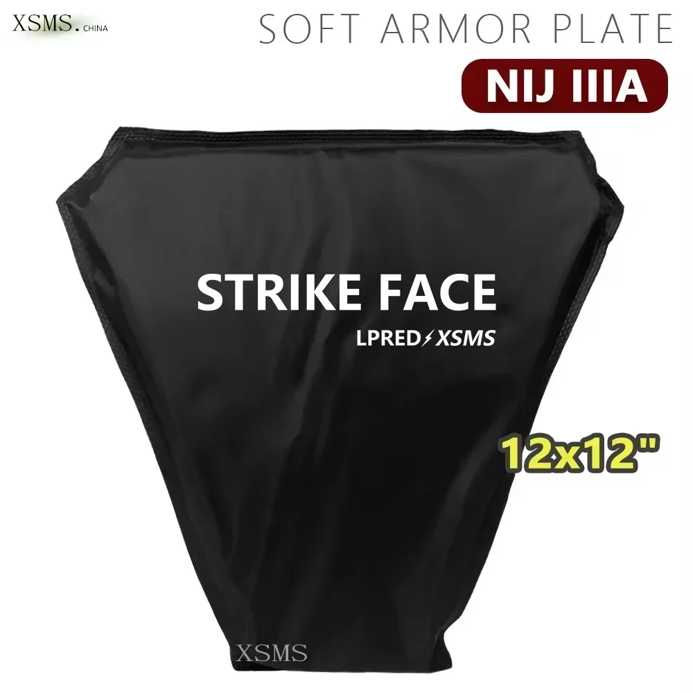 NIJ IIIA Butt/Abdomen Plate NIJ IIIA 3A Lightweight Soft Armor Panel Bulletproof Ballistic Plate For Army Combat Police 12x12