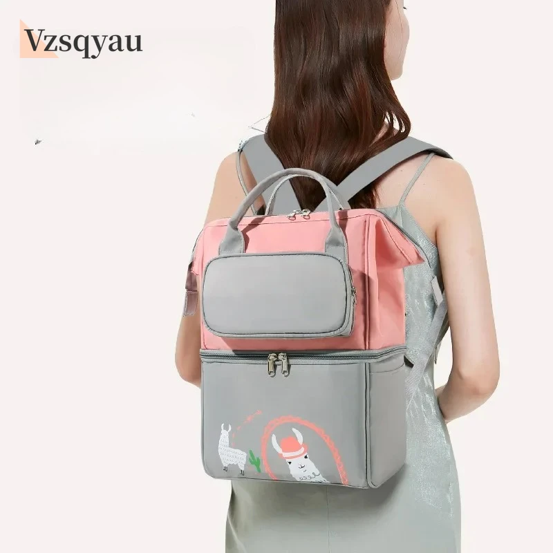 

Heat Insulation Lunch Bags Leak-proof Breast Milk Cooler Bag with Stroller Hanging Design New Portable Mother Feeding Bottle Bag