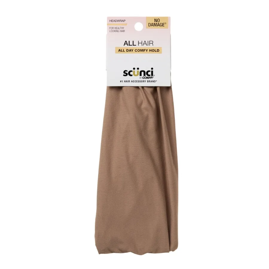 

by Conair Wide Ruched Headwrap Tan Gentle Hold Hair Accessory 1 Count