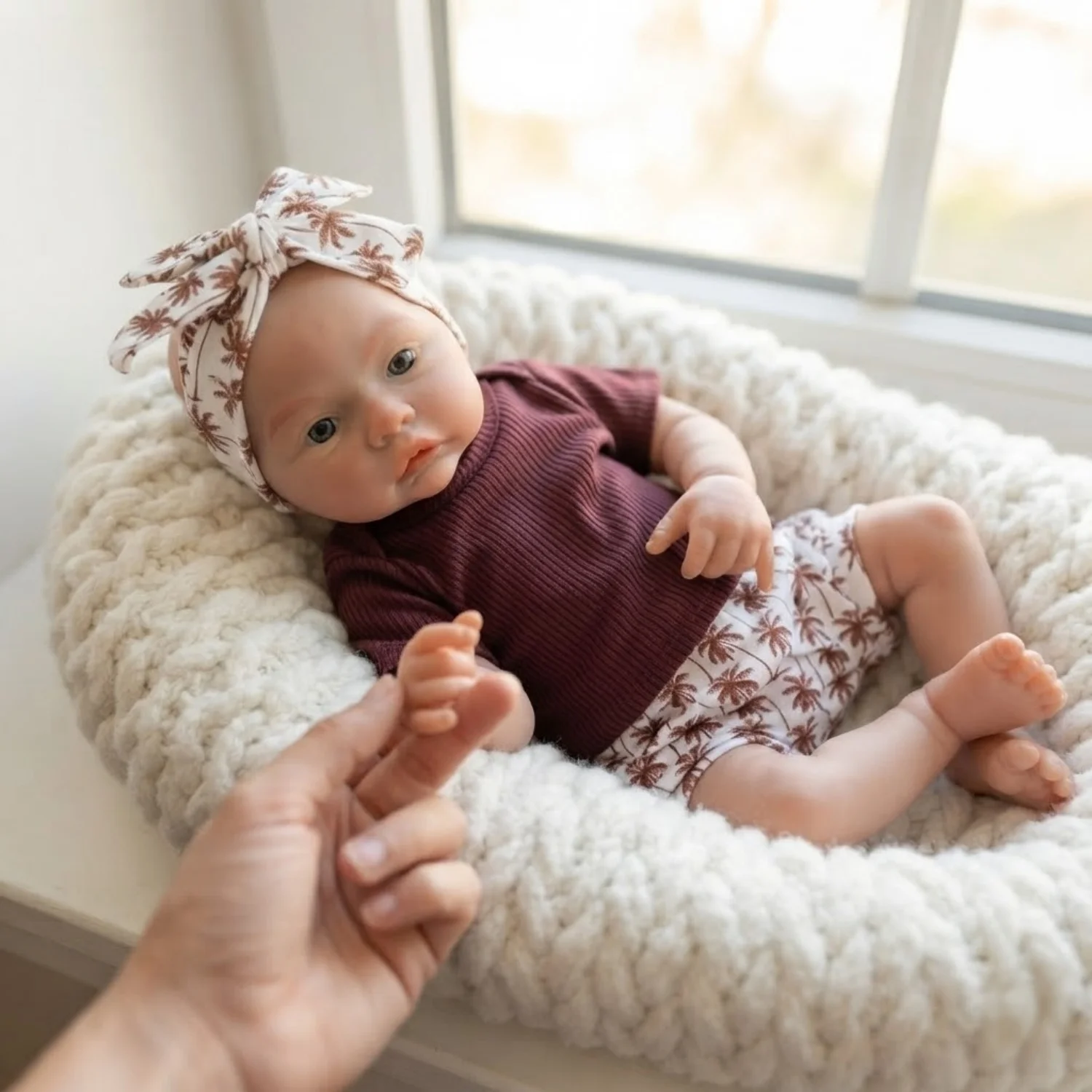 1 PC 45CM Cuddly Silicone Meadow Open Mouth Reborn Doll Washable Full Solid Silicone Collectible Toy Boneca Reborn Corpo De