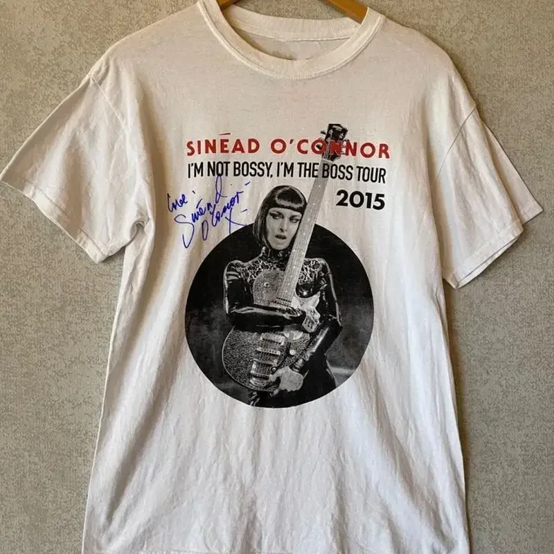 

Vtg Sinead O' Connor Music Tour Concert Cotton White Full Size Aa2132 T shirt