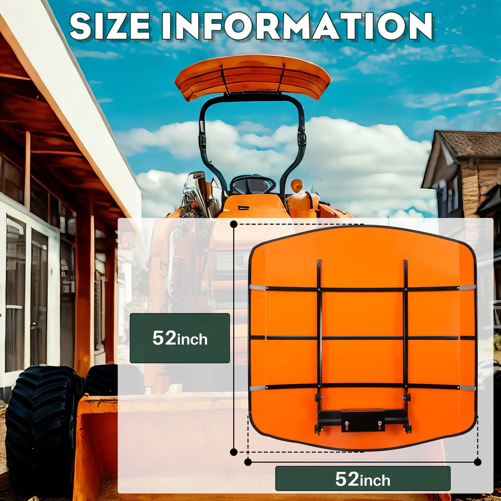 For Tuff Top Tractor Canopy for 48-3/8