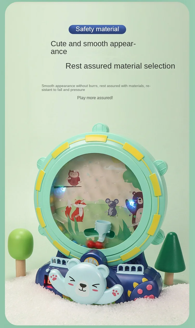 الأطفال الكهربائية دُولابٌ دَوّار لعبة الكرة والدبابيس آلة صغيرة مخلب ممر التعليم المبكر تطوير سطح المكتب لعبة الفول المنتقى لعبة #3