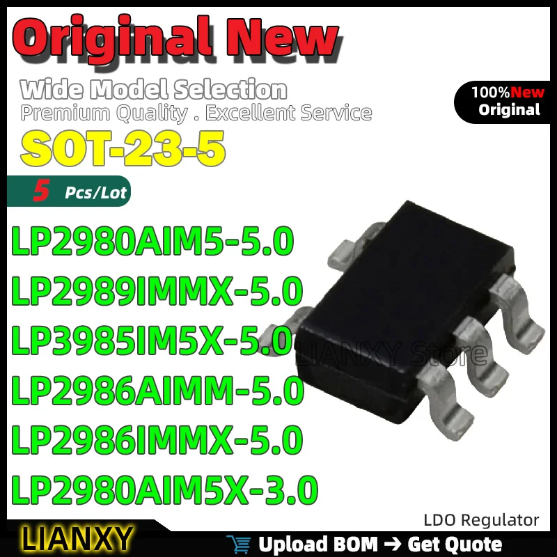 5Pcs SOT-23-5 LP298…