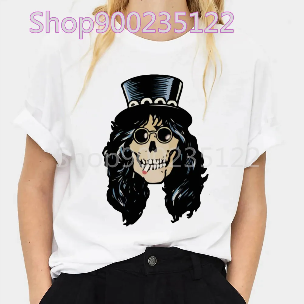 Aesthetic Slash T-shirt women harajuku Guns n Roses t-shirts female funny y2k harajuku Femme vintage graphic tshirt clothes