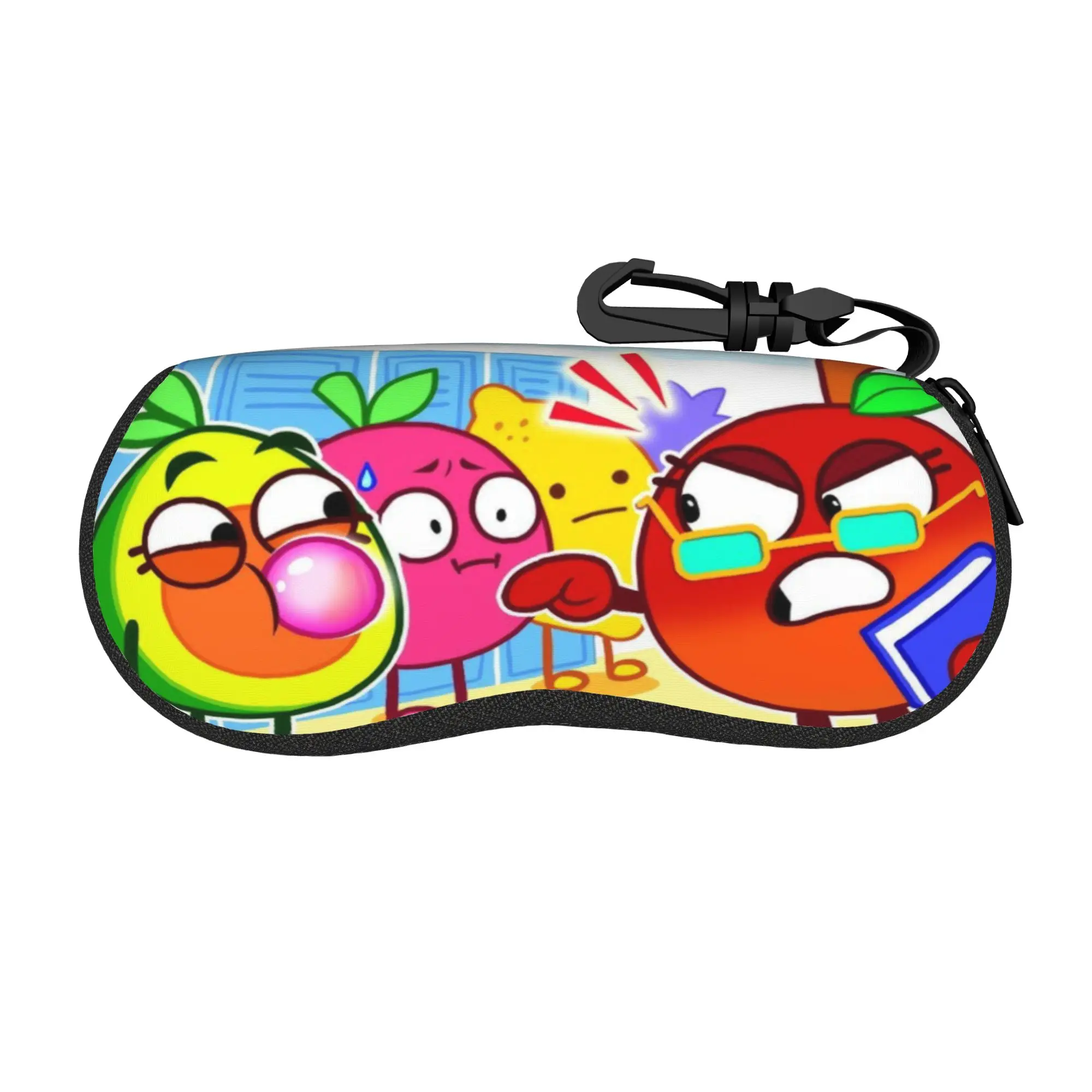 Harajuku Pit and Penny Glasses Case Lightweight Zipper  Reading Protector Anti-Pressure Eyewear Container