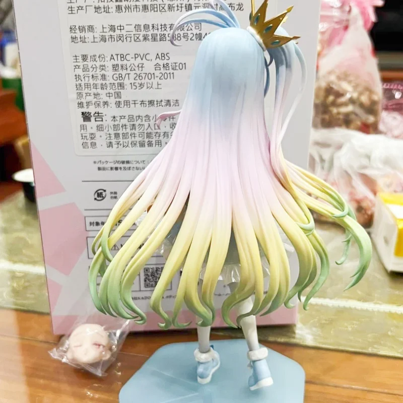 Pre-vente véritable Furyu No Game No Life TENITOL Shiro figurine d'action Anime japonais avec visage Interchangeable pour anniversaire