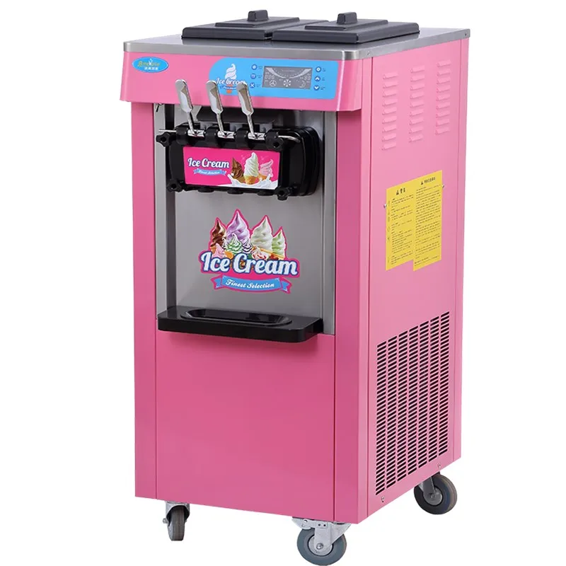 

Commercial 3 Flavor Soft Ice Cream Making Machine New Condition for Milk-Based Treats