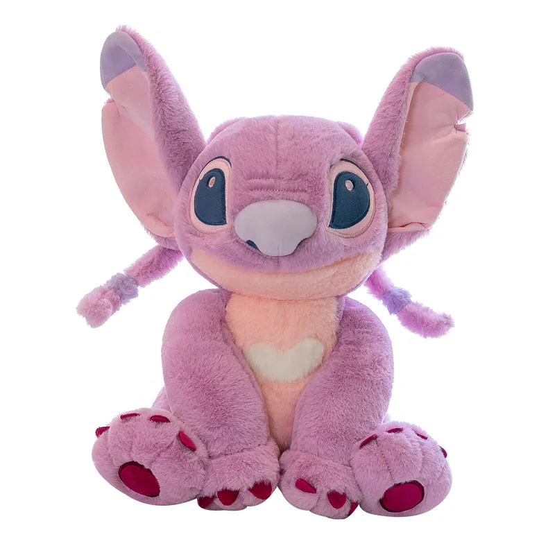 Disney-juguete de peluche de Lilo & Stitch para niños, almohada de coche de dibujos animados, suave, alivio del estrés, regalos de navidad