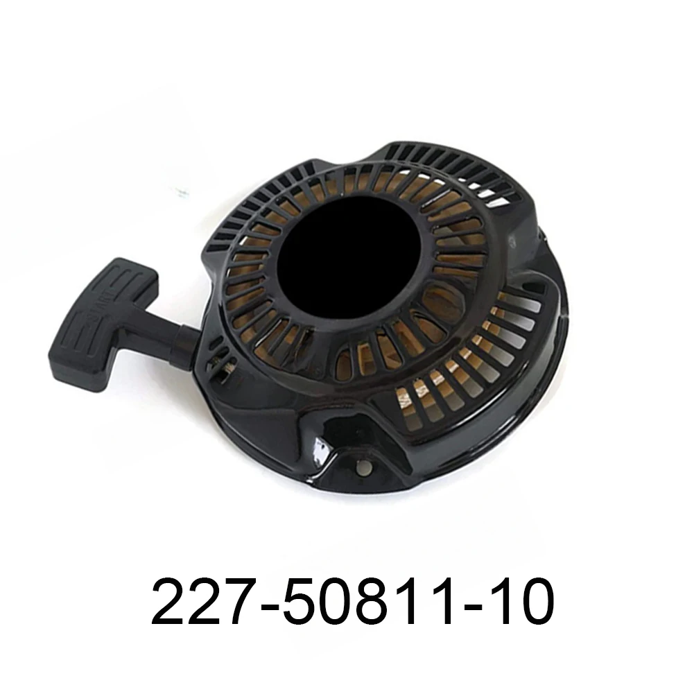 Generator Rewind Black Recoil Pull Starter Precision Engineered Easy Installation Compact Design Smooth Operation