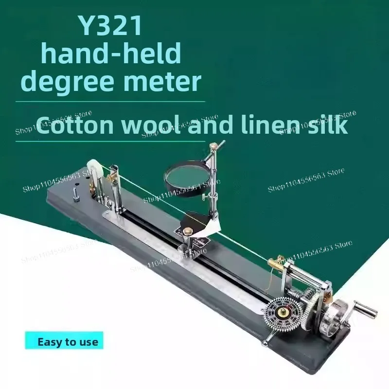 Manual Yarn Twist Tester Y321, Counter-Equipped for Fiber Textile Testing