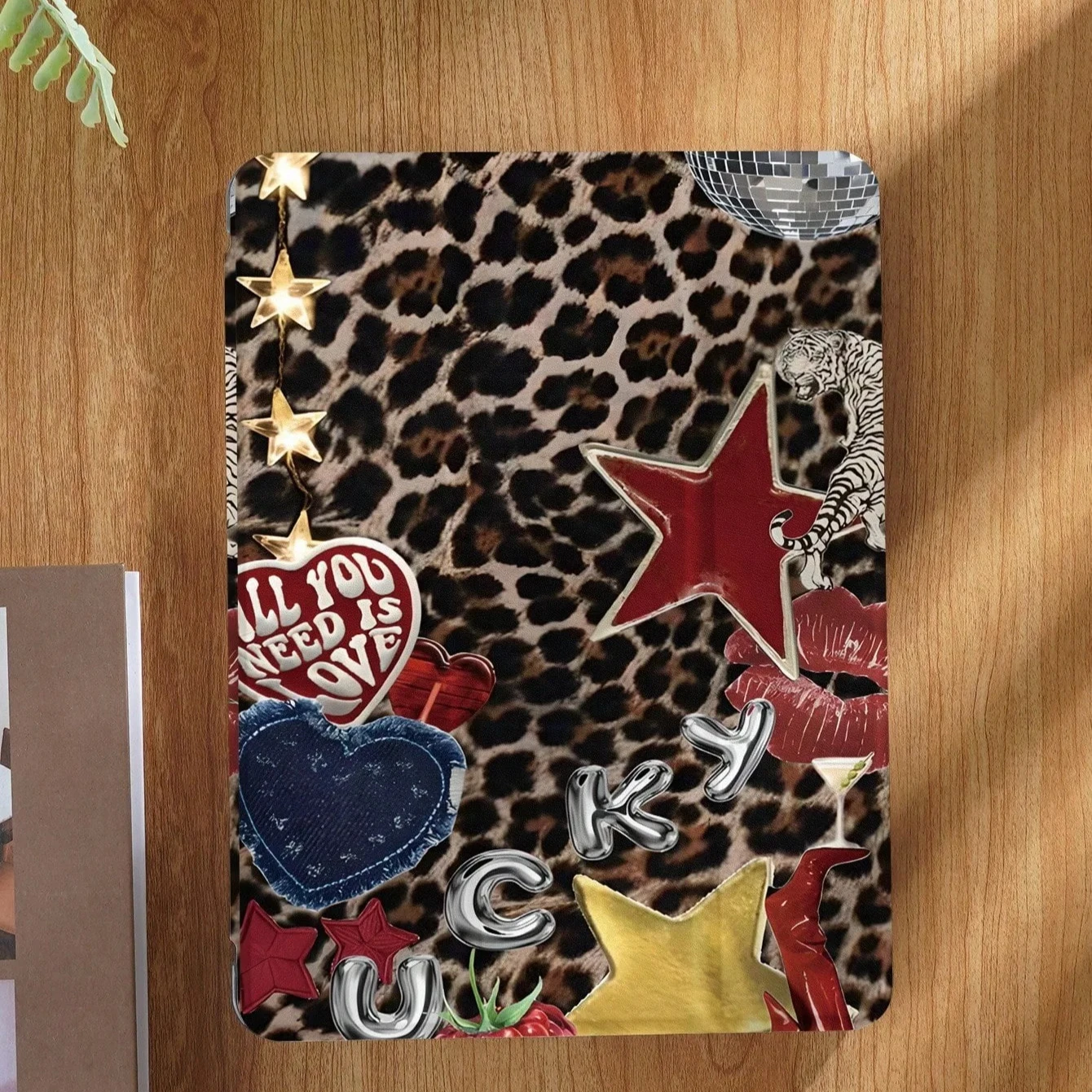 

Чехол для планшета с леопардовым принтом и коллажем для iPad pro 10/11/2020/6/7/8/Air 3rd/Air 4/9th Gen/Air 5-го поколения 2022/Air 11