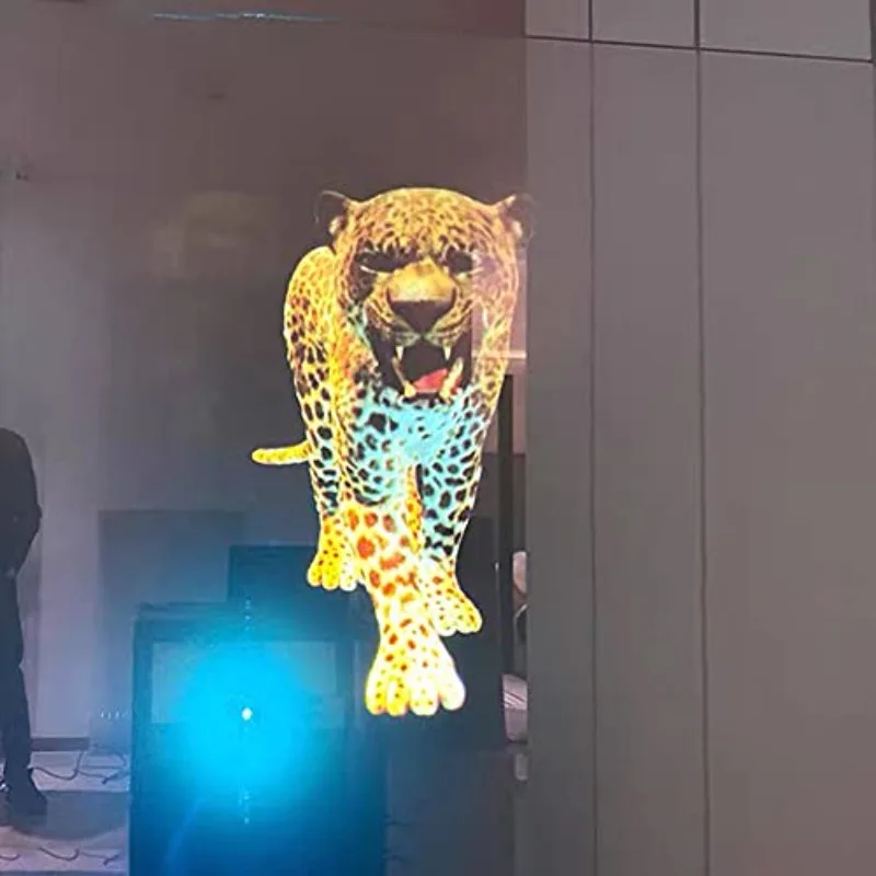 1.52x2M Rear Projection Screen Material Self-Adhesive Holographic Rear Projection Glass Film for Office Conference Presentation