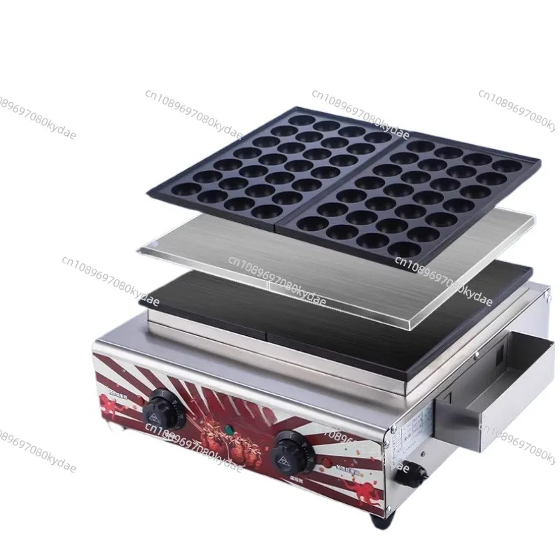 220V Commercial Electric Takoyaki Maker Grill Octopus Meat Ball Baking Machine Non-stickr Snack Machine