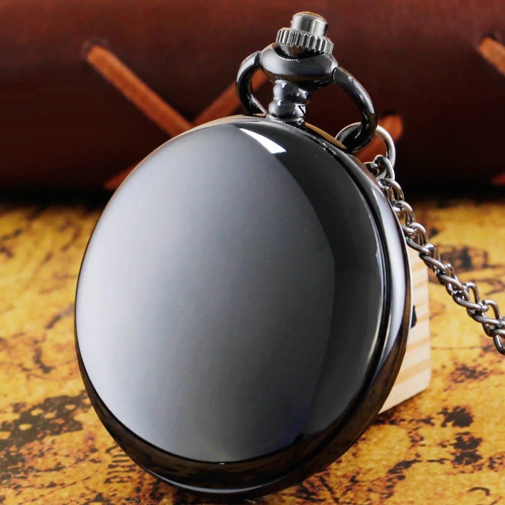 DAD Design Birthday Gift Quartz Pocket Watch For Men Vintage Pendant Fob Chain Pocket Clock