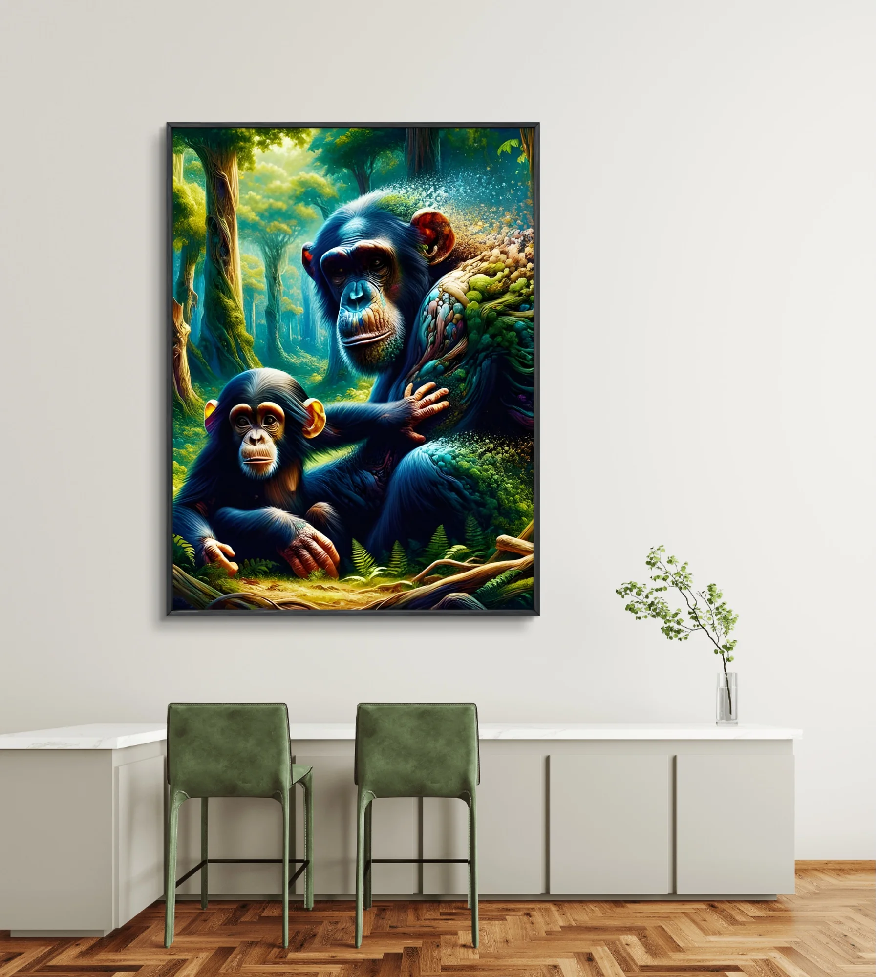 Chimpanzee 5D Diamond Painting Kit Abstract Gorillas Diy Diamond Embroidery Rhinestones Cross Stitch Hand Home Wall Decor Gifts