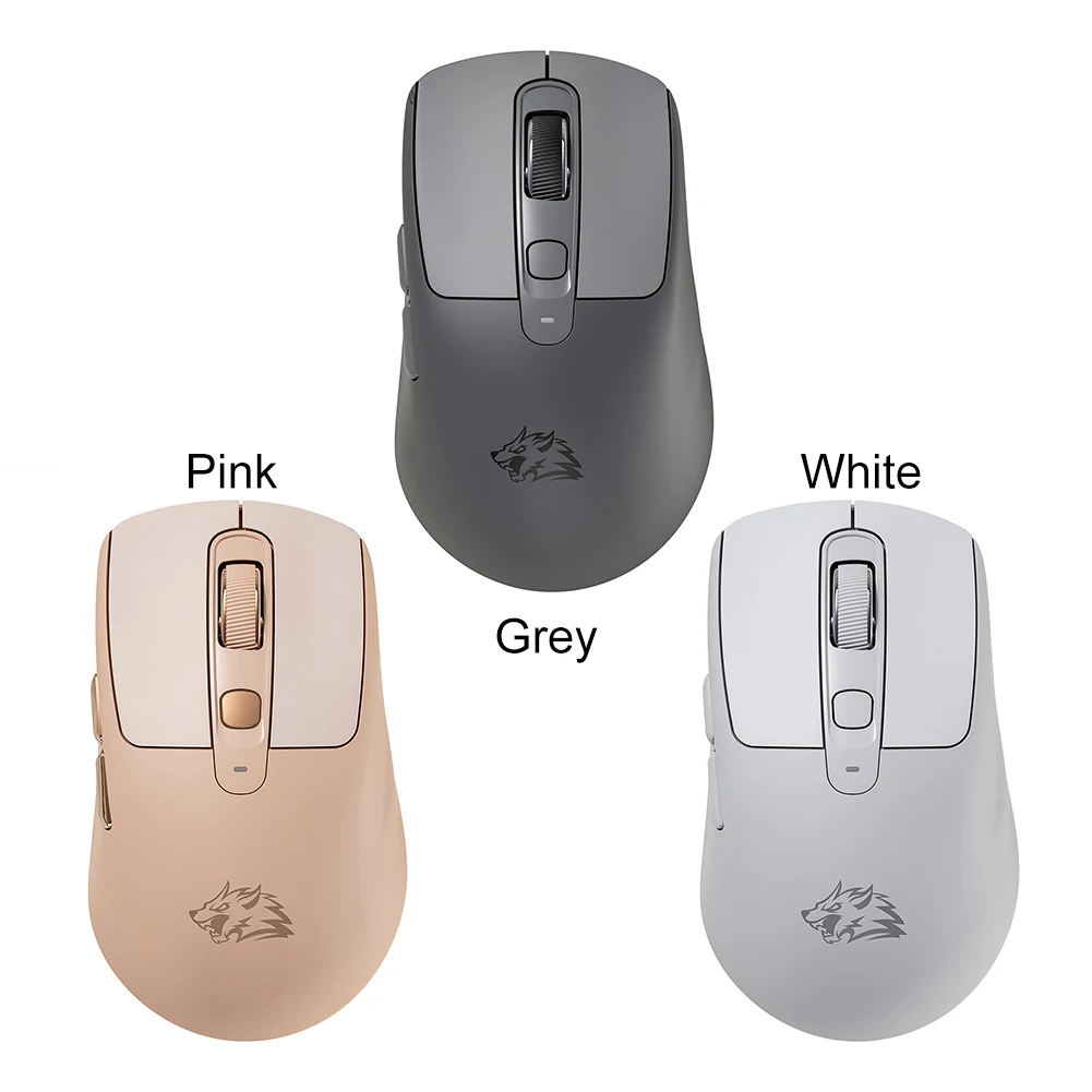 Mouse compatível com bluetooth bt 5.0/4.0 e 2.4ghz 1200-4000 dpi mouse portátil com receptor usb para pc laptop notebook desktop