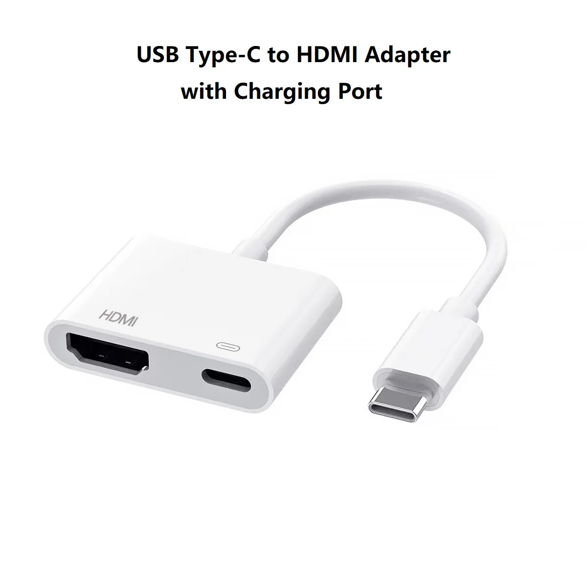 USB C to HDMI Adapter for iPhone 15 to HDTV Projector Monitor Converter Type C Digital AV Adapter 4K Sync Screen Connector Cable