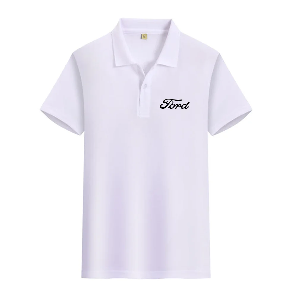 New Ford Summer Work Suit Customized 4S Shop Short sleeved T-shirt Work Suit Polo Shirt Flip Collar Top