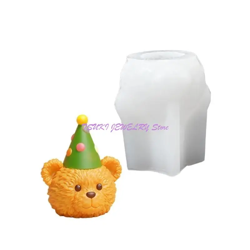 

62KE Multifuntional Silicone Mold Bear Hand-Making Moulds Crafting Molds
