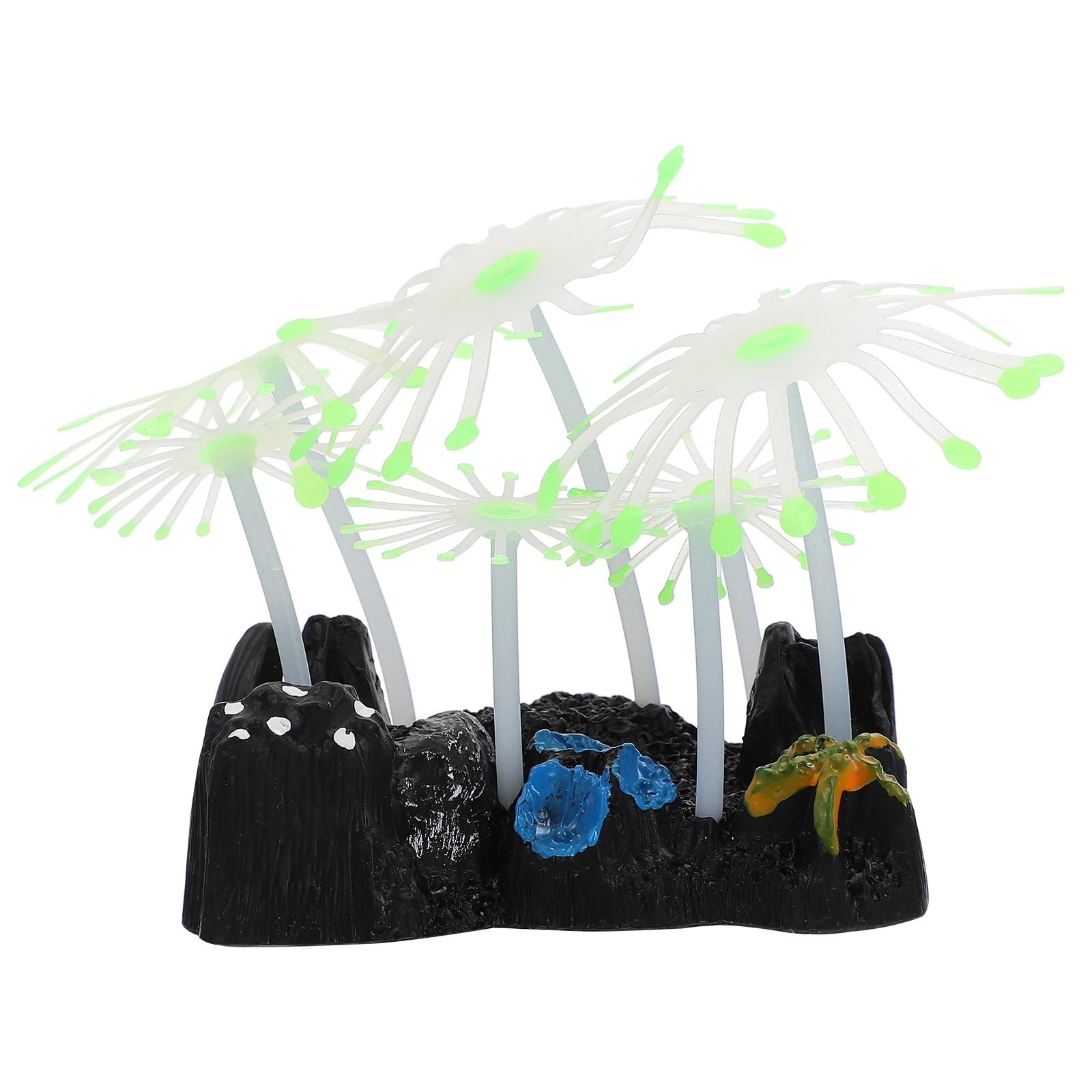 

Fluorescent Anemone Fake Sea Decor Artificial Luminous Fish Tank Aquarium nament Pet Supplies Home Decor