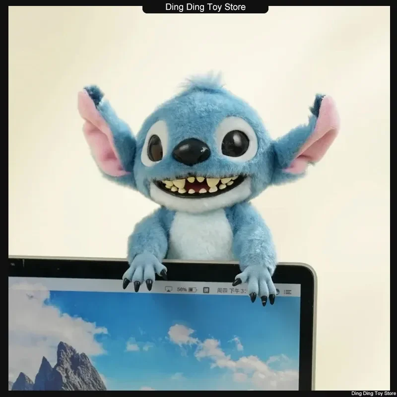 新しい本物のディズニーステッチぬいぐるみフィギュア人形 16/28 センチメートルかわいいアニメステッチバックパックペンダント人形ぬいぐるみキーホルダーおもちゃギフト