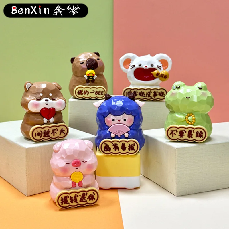 

Miniso Автомобильное офисное украшение, изысканные куклы-мешки, подарки на рабочий стол