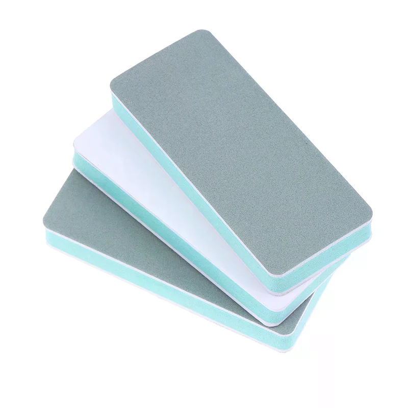 5Pcs Double Sided Sanding Sponge 600# & 3000 #Grit Multifunctional Reusable Hand Sander Blocks For Watch Strap Nail Polishing