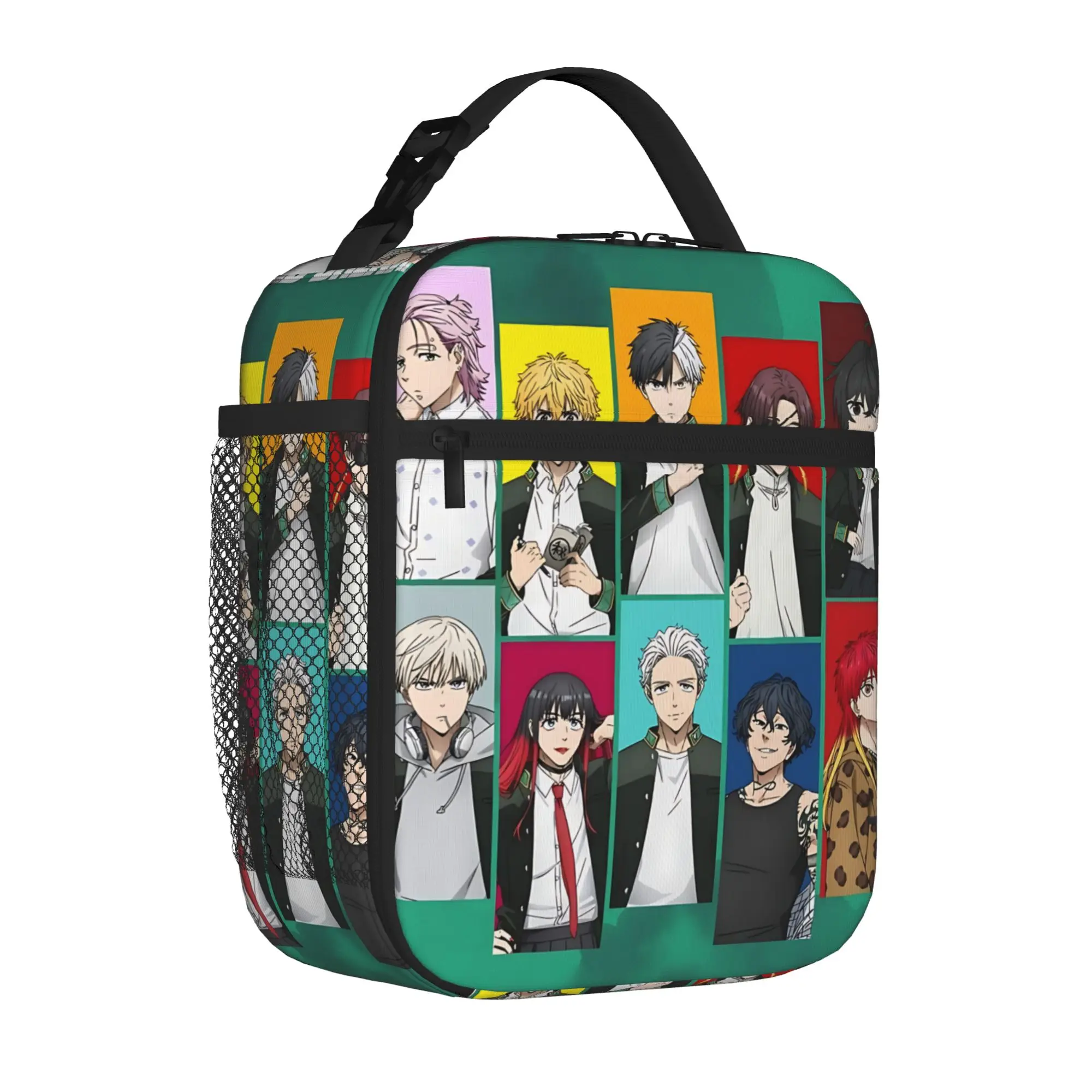 1 Piece Zipper Closure Group Storage Bag Pocket W-WINDS BREAKER  School Lunch Food Box Reusable For Lunch Food Bag