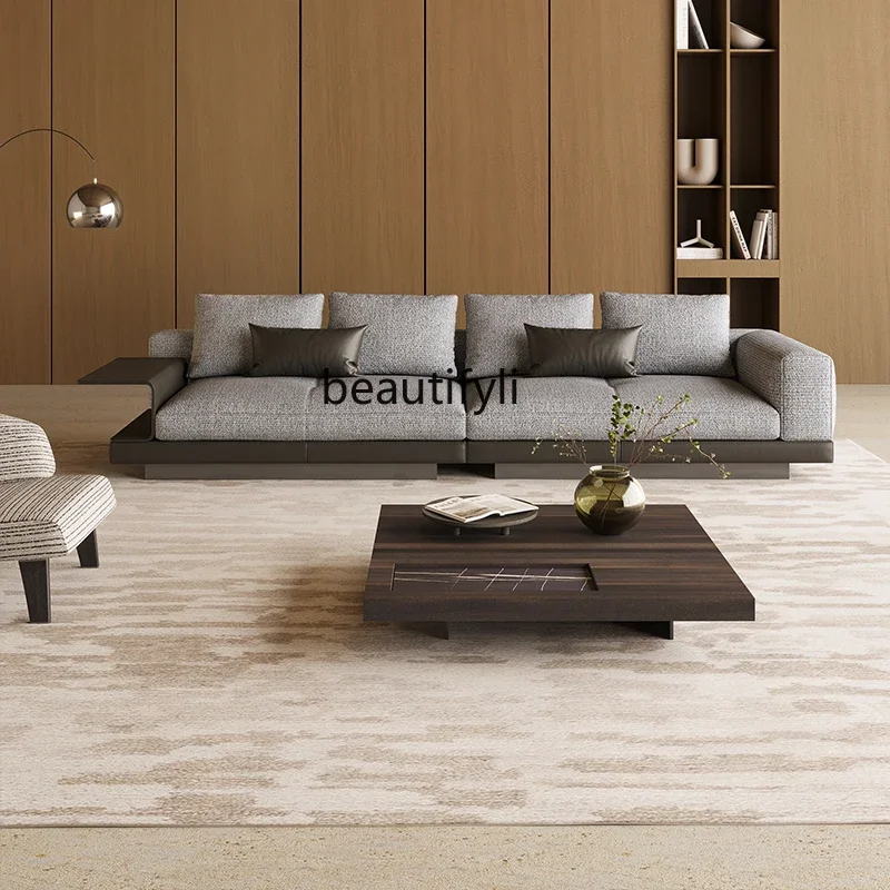 Minimalist sofa, new villa living room designer simple down fabric sofa