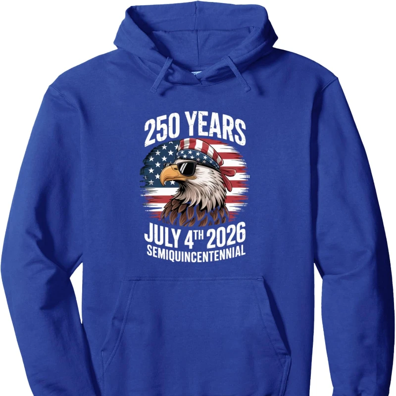 250 سنة 4 يوليو الولايات المتحدة الأمريكية شبه المئوية النسر للجنسين مقنعين البلوز موضة عادية لينة مريحة الرجعية كم طويل بلايز