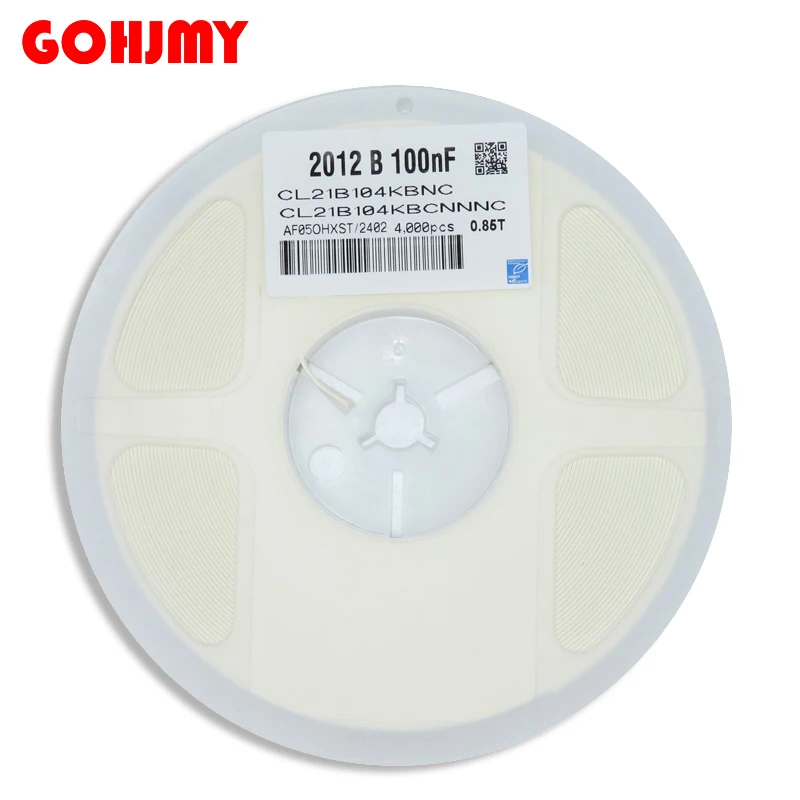 1reel 4000pcs 1206 0.5pF-100uF 50V SMD Thick Film Chip Multilayer Ceramic Capacitor 10NF 100NF 1UF 2.2UF 4.7UF 10UF 1PF