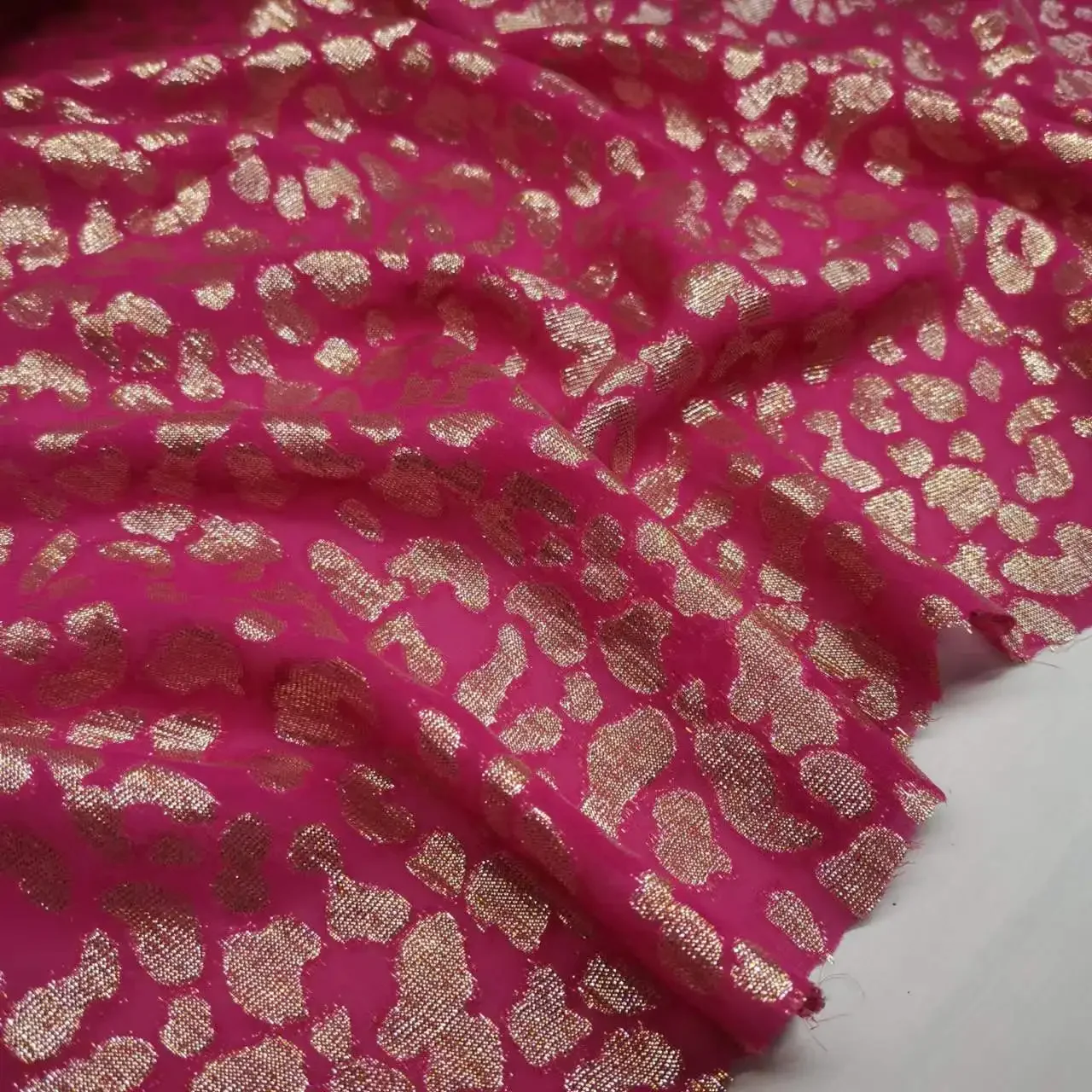 Metal Brocade Silk Somali Dirac Jacquard With Metallic Lurex Mulberry Soie Saree Dress Tissue