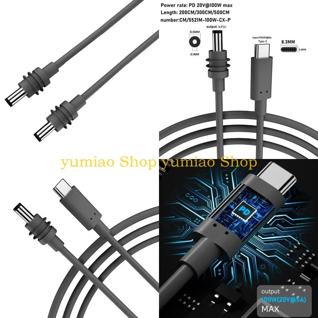 587B Waterproof Power Cord for Stable Electricity Output  Perfectly for Camping