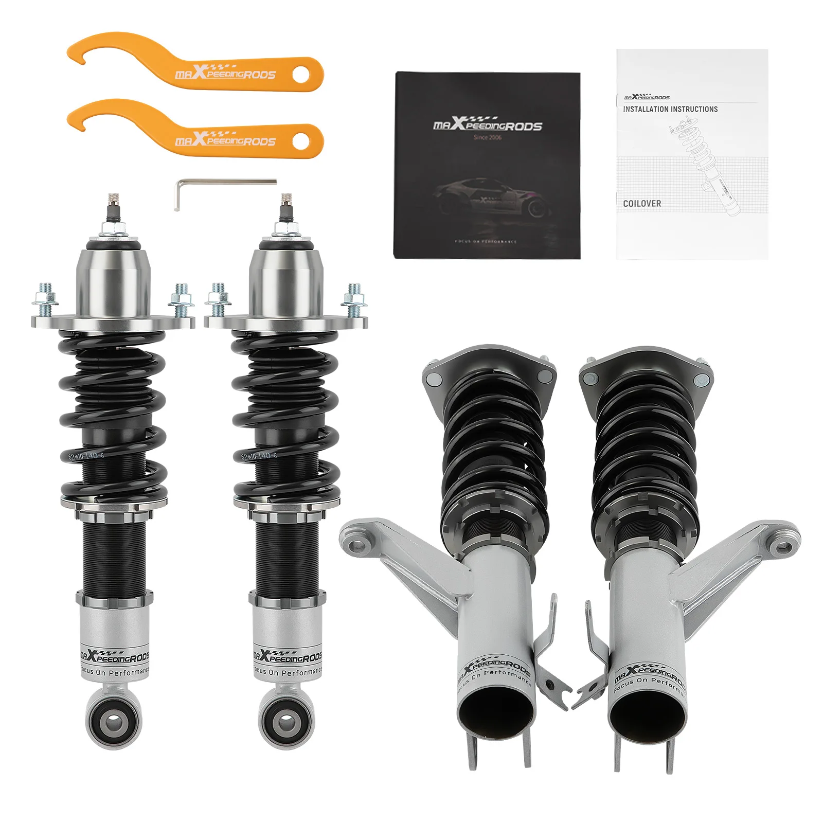 Full Coilovers Kit For Honda Civic EM2 Coupe 2001-05 Shocks Absorber Coil Spring Coilovers Shock Absorber Coilover