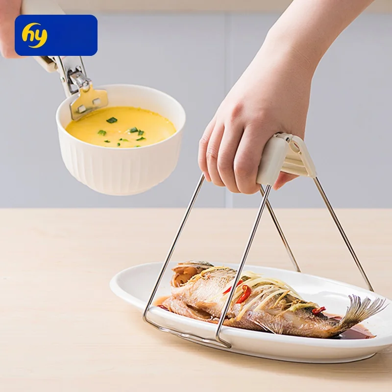 Stainl Steel Kitchen Tongs Anti-Scalding Fi Steng Bowl Retrieving Multi-Functional Home Use Diware Clamp