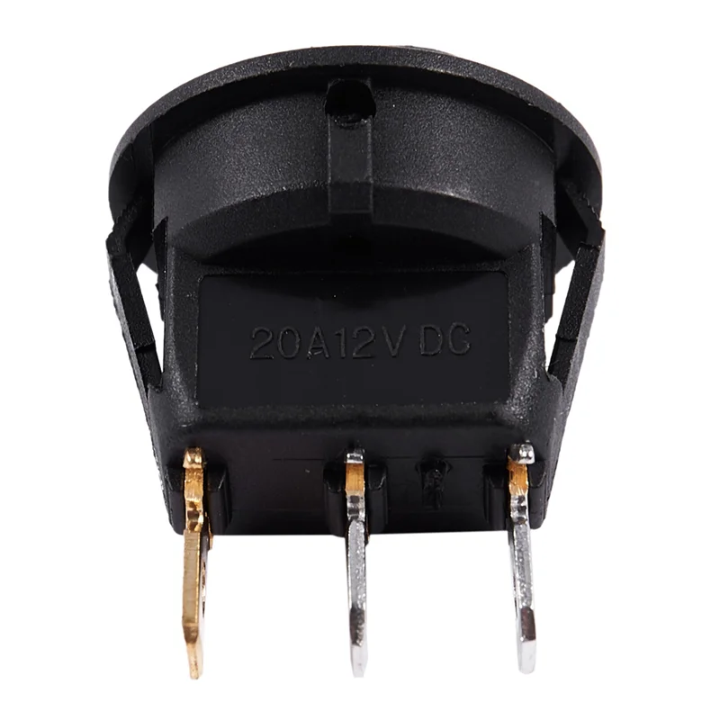 B48A 3X 12V LED Inverter Rocking Rocker Switch ROUND SPST On-OFF Untuk PERAHU Mobil Merah