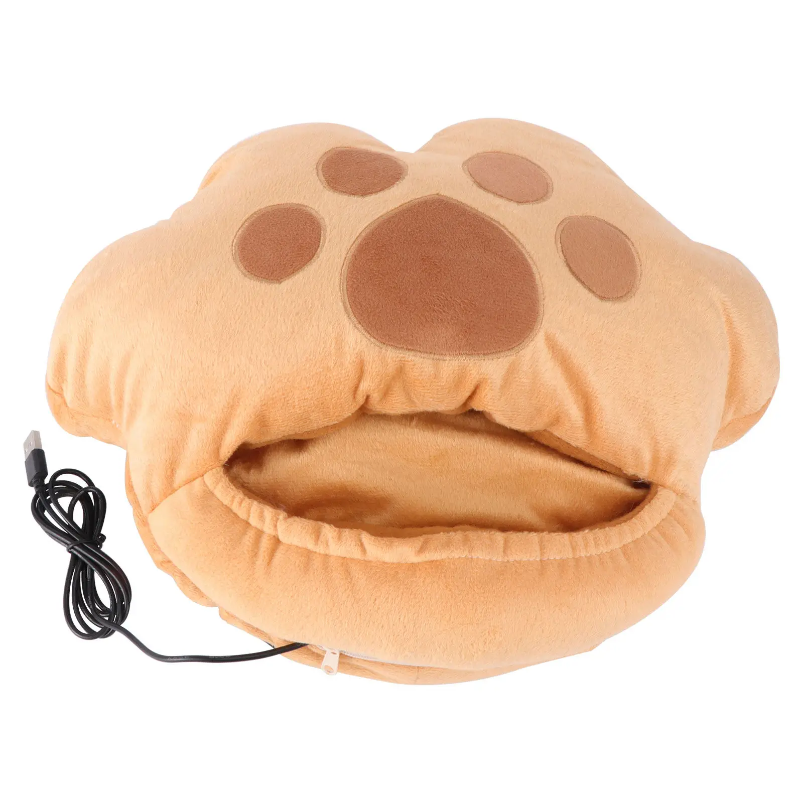 

1Pcs USB Foot Warmer Rechargeable Rapid Heating Winter Feet Warmer Anti-Skid Bottom Hand Washable Compact Design Office Home Use