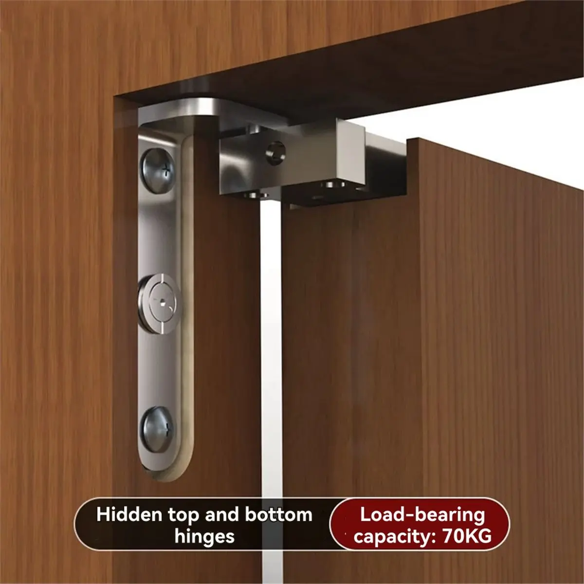 Nvisible Door Heaven and Earth Hinge Shaft Hidden Wooden Door Bedroom Door Adjustable Heavy Hinged