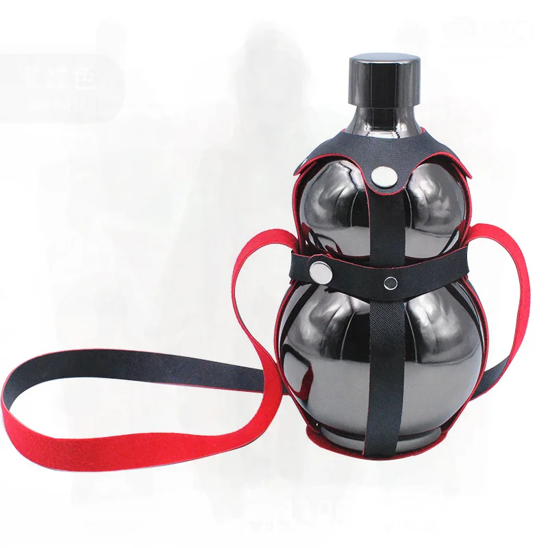 

Classical Stainless Steel Gourd Wine Bottle Portable Water Kettle 1kg 2.5kg 3kg Wine Container Wholesale Outdoor Style
