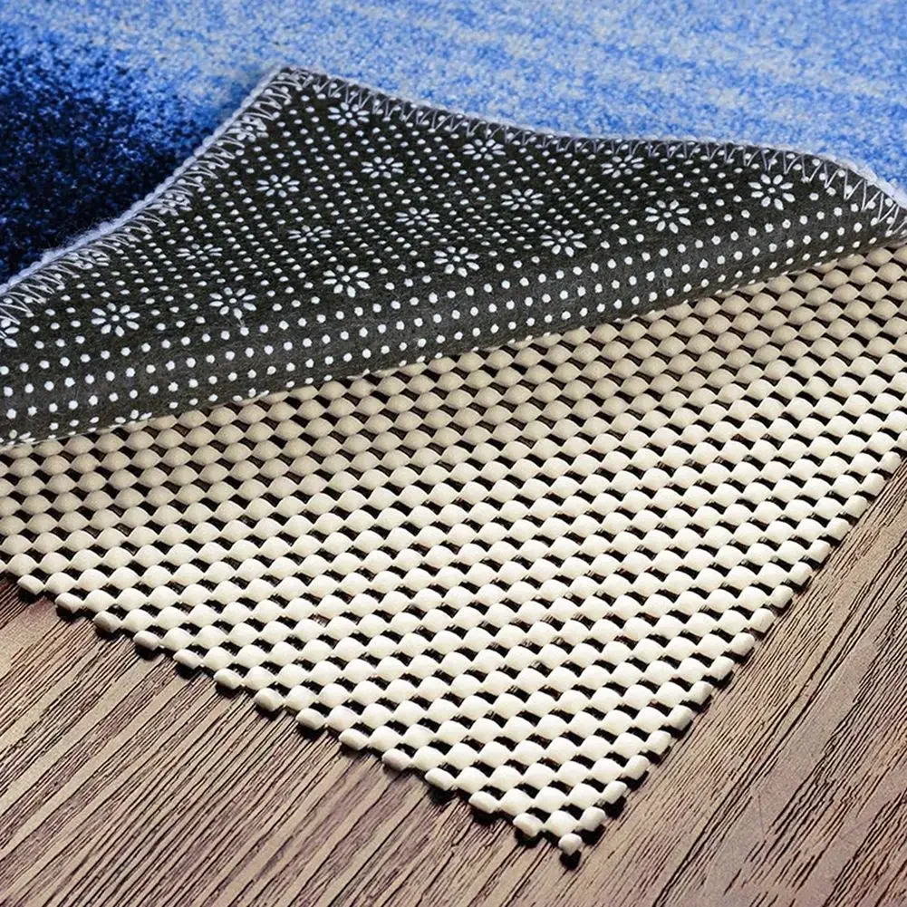 Mesh Carpet Rug Pad Indoor Floor PVC Reduce Slipping Strong Gripper Underlay Base Mat Couch Cushions Brand New