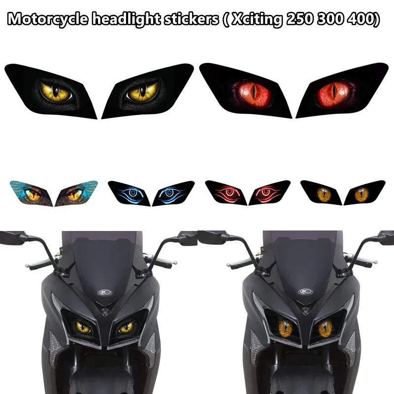 

Защитная наклейка для фар мотоцикла, защитные наклейки для головного света, аксессуары для Kymco Xciting 250 300 400 2022 2023 2024 25