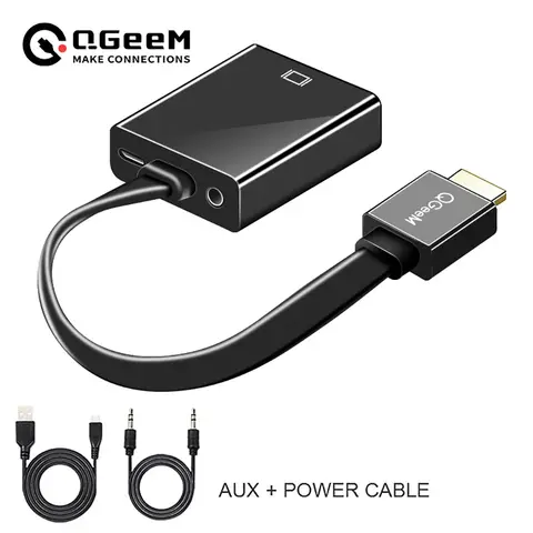 HDMI to VGA Adapter for Xbox PS4 PC QGeeM