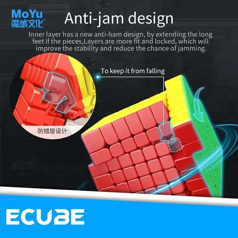 [ECube] MoYu AoFu WRM 7x7x7 magnetyczna magiczna kostka 7x7 magnesy profesjonalna kostka prędkości Puzzle zabawki antystresowe dla dzieci