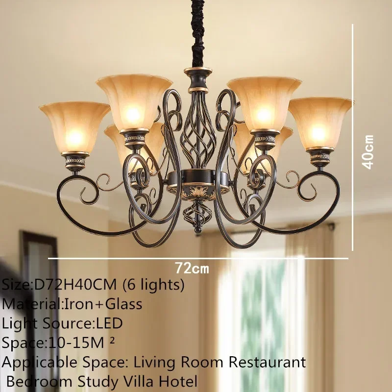 American Retro LED ArtPendant Light Suitable for Hotel Living Rooms Cafes Shops Indoor Style Lighting