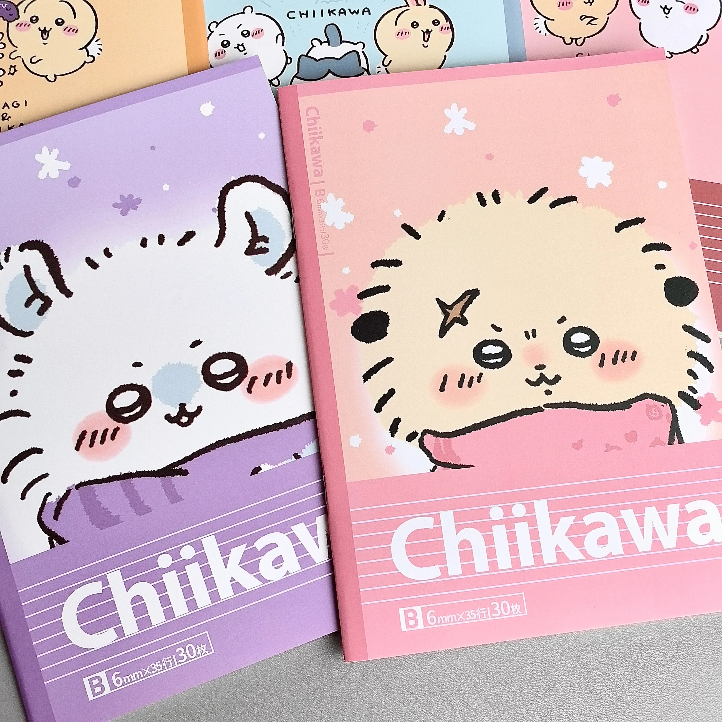 Cute Cartoon Chiikawa Notebook B5 Homework Lined Notebook Soft Surface Copy Notepad Usagi うさぎ Hachiware ハチワレ ちいかわ Character