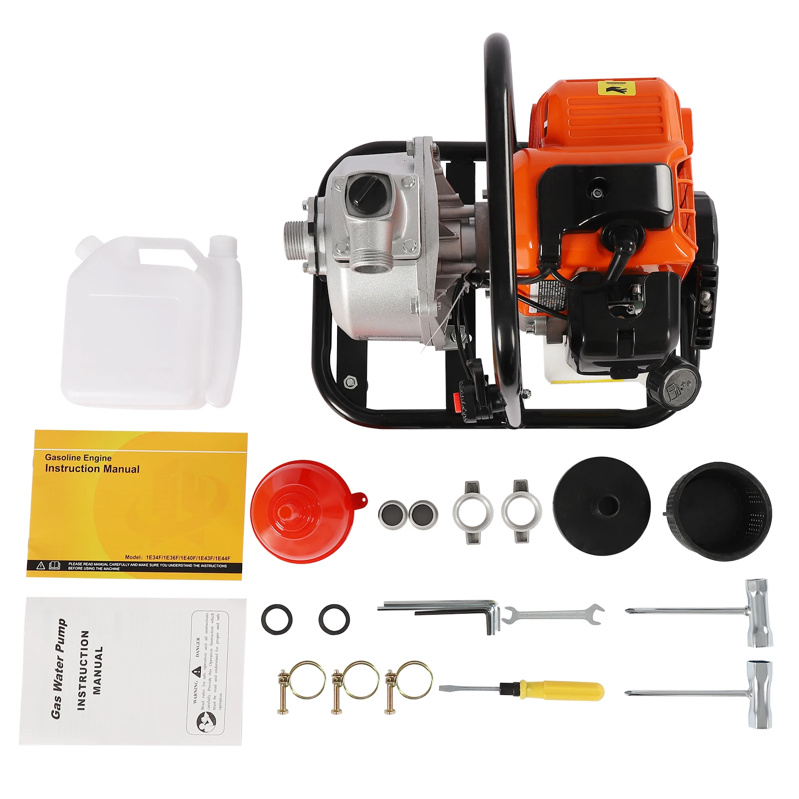 1.7HP  Water Pump 43CC High Pressure Gas Powered Pumping Ranch Garden Irrigation Transfer