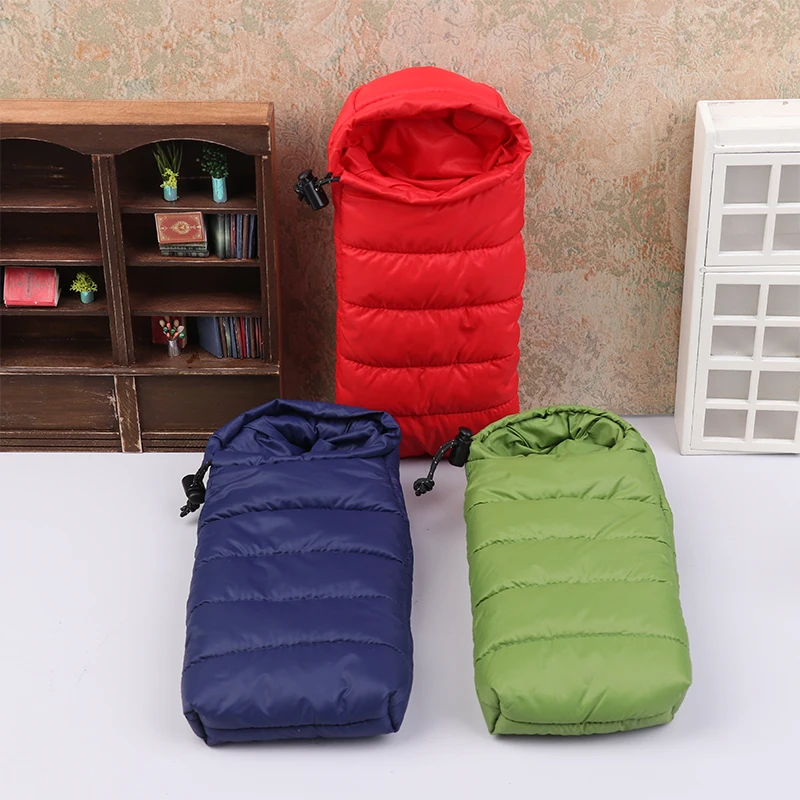 Symulacja lalki Śpiwór Meble do domku dla lalek Zabawki Dekoracje do domku dla lalek Scena kempingu na świeżym powietrzu Akcesoria