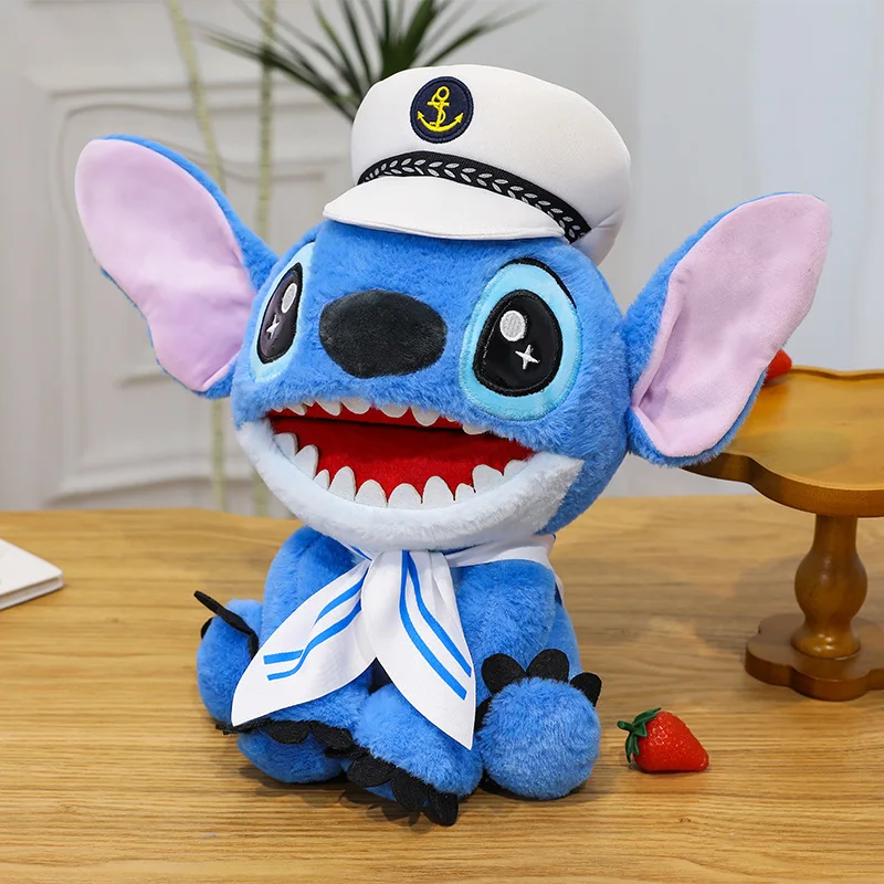 New Anime Navy Stitch Doll Cute Plush Toy Home Decorations Ornaments Gifts Cartoon Character Stuffed Animal Toy children gifts